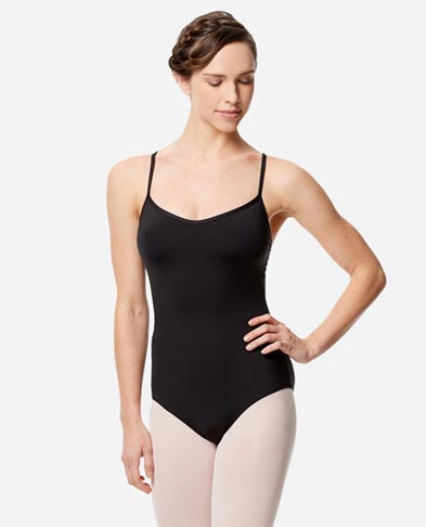 Microfiber Camisole Leotard With Removable Breast Cups Addie