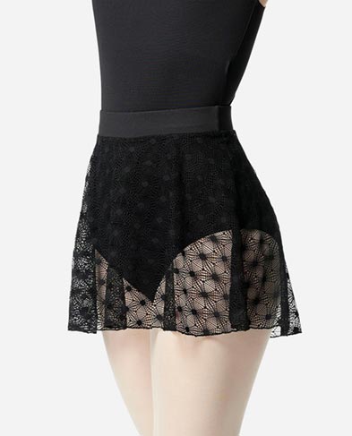 Pull On Lace Mesh Dance Skirt Lorin